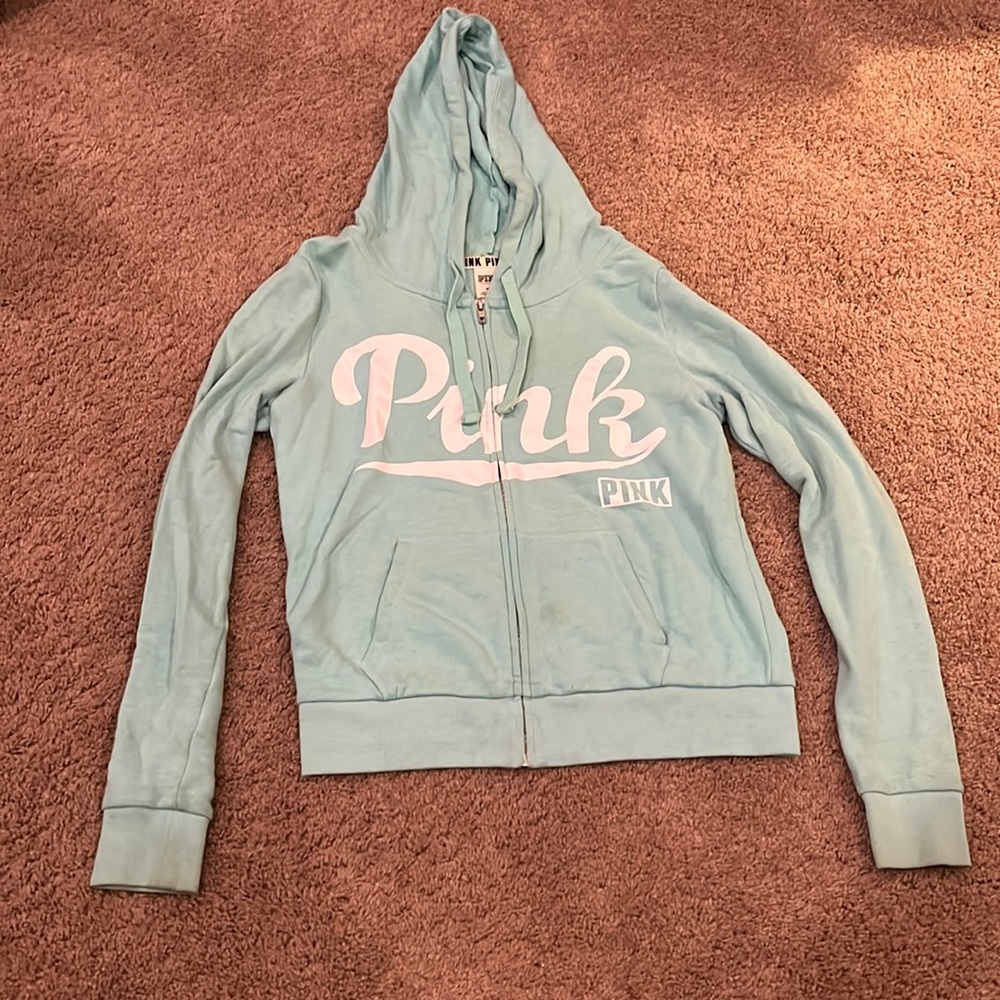 PINK hooded zip up